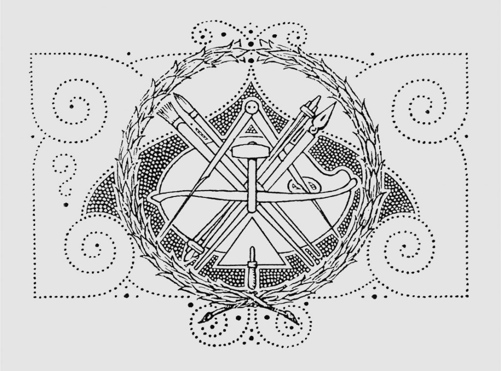 03-Pierre-de-Coubertin-Emblem-of-the-Olympic-Art-Competition-Navacelle-Collection-1111x823px